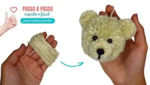 Como fazer um urso fofo pompom