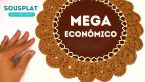 Sousplat de crochê Mega econômico