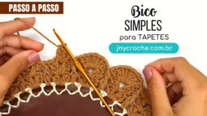 Bico simples e fácil para tapetes