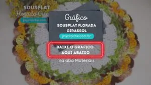 Gráfico do sousplat Florada | Girassol 