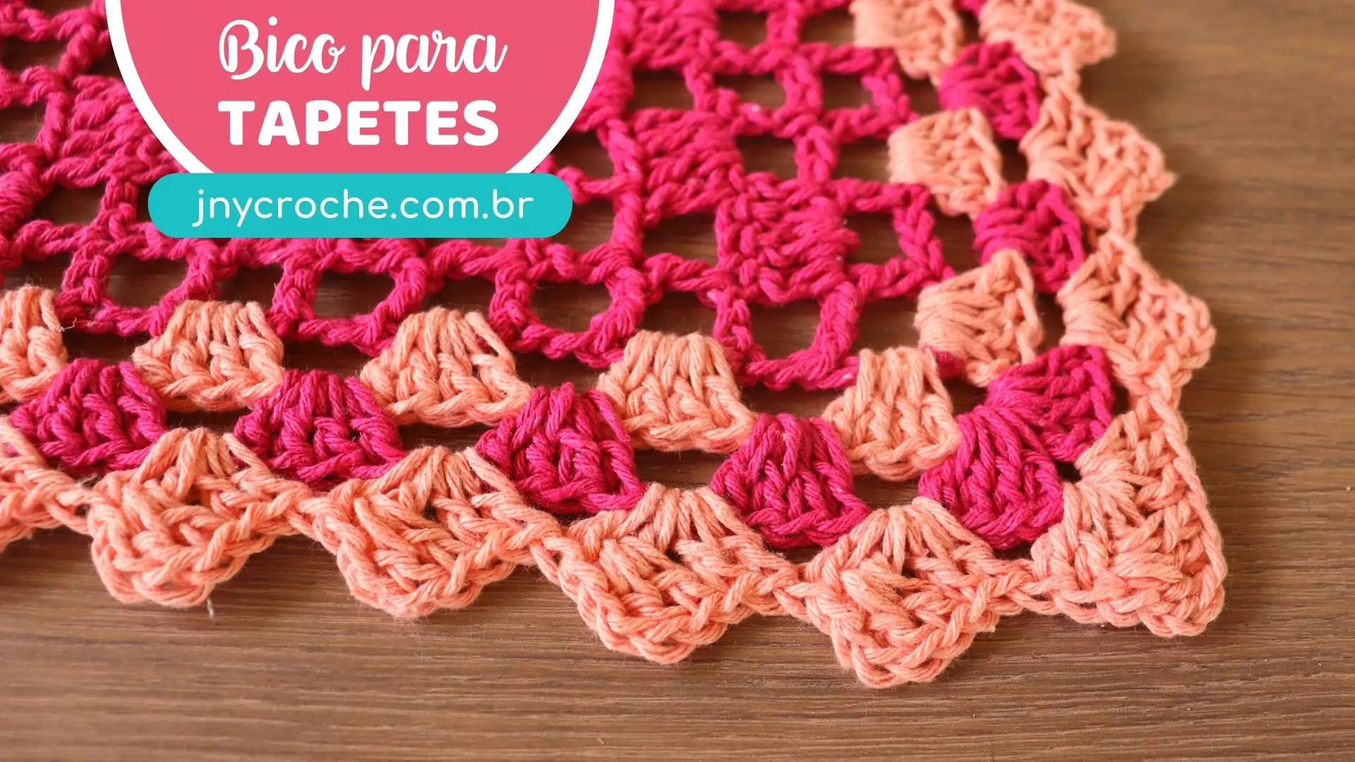 Bico de crochê simples e fácil para tapete | Aula 21