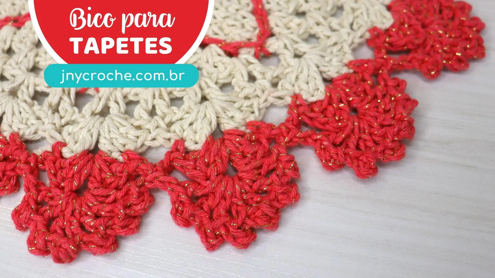 Bico de crochê para tapete | Doçura | CLUB