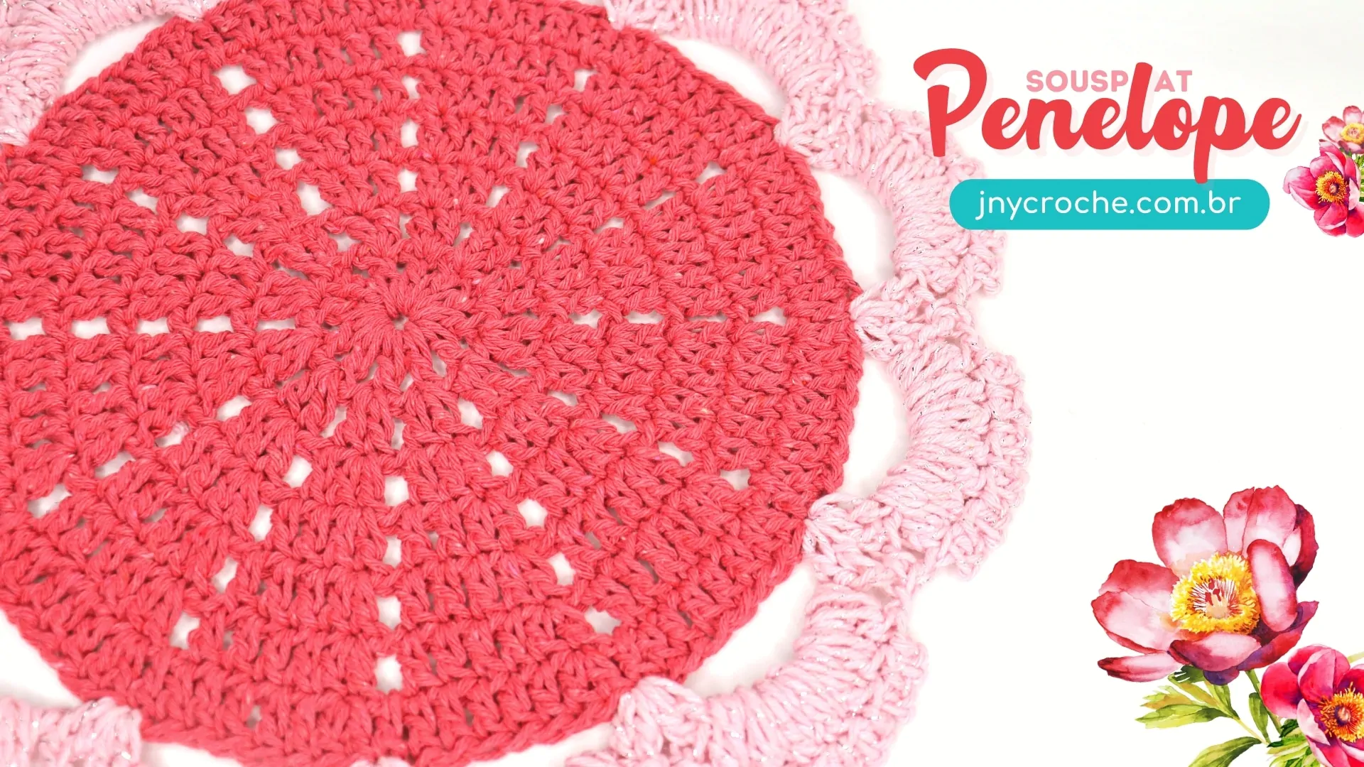 Resenha do sousplat de crochê Penelope