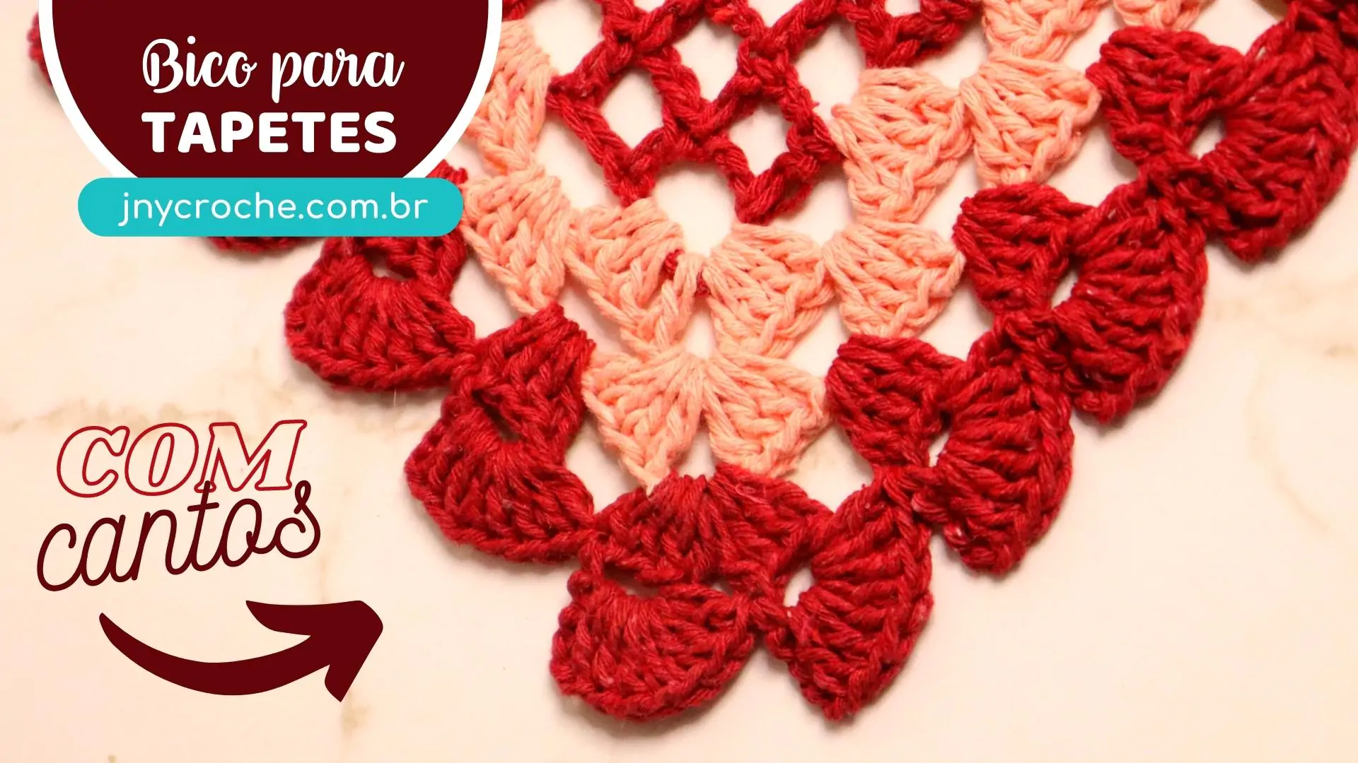 Bico de crochê simples e fácil para tapete | Aula 22