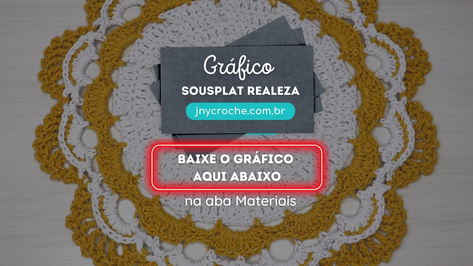 Gráfico do sousplat de crochê Realeza | CLUB