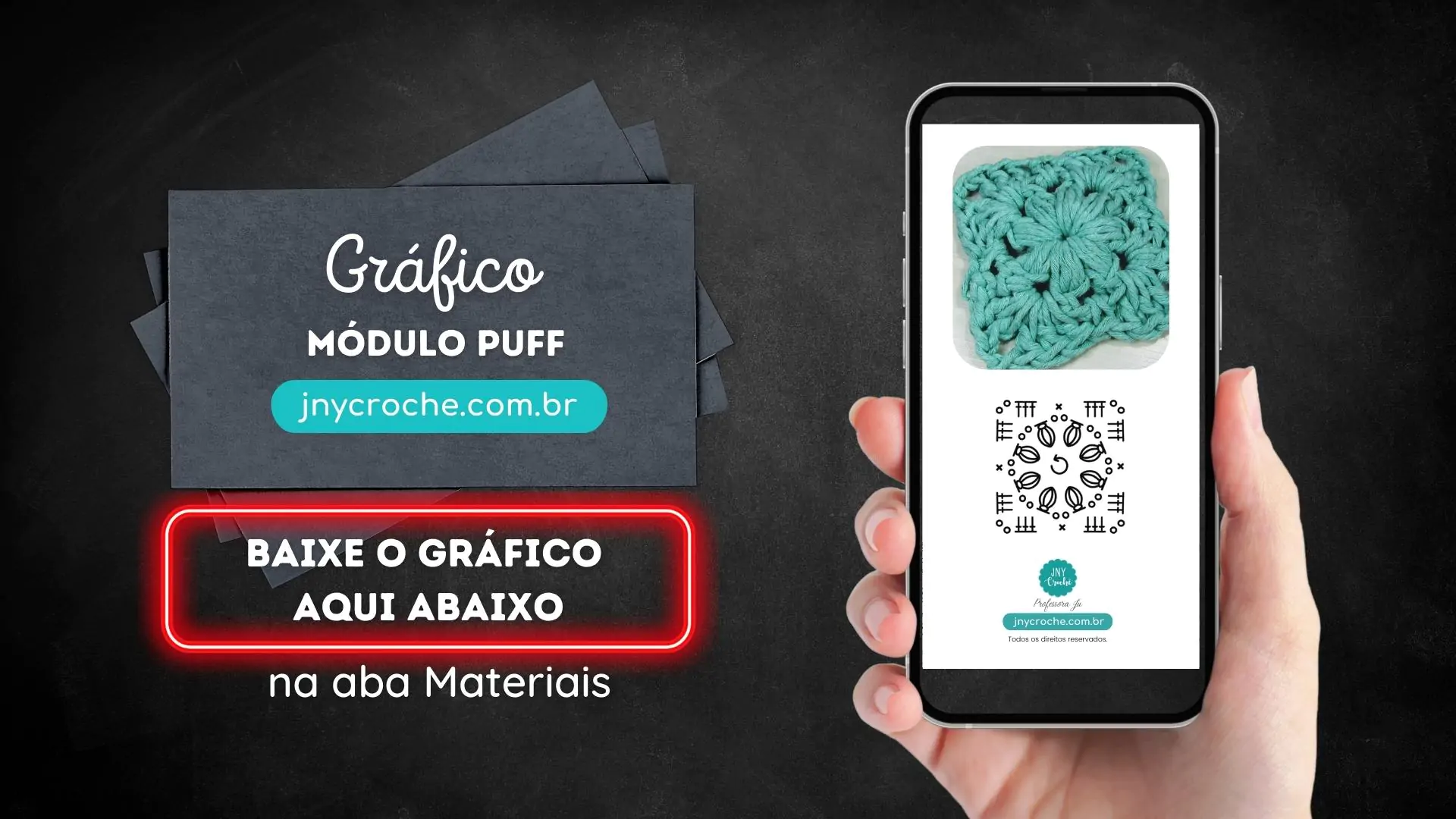 Gráfico módulo de crochê floral puff | CLUB