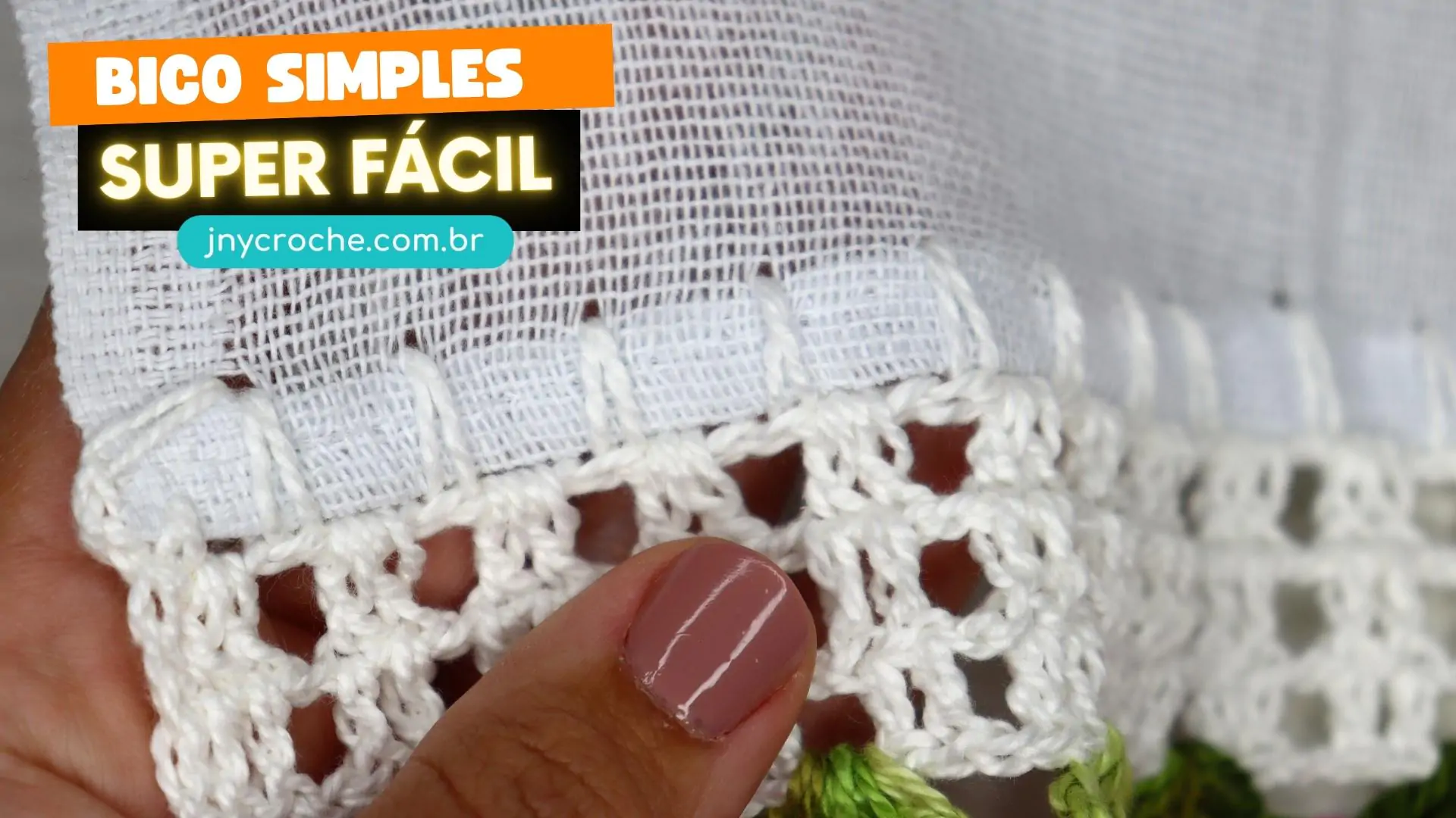 Caseado de crochê carreira única para pano de prato simples