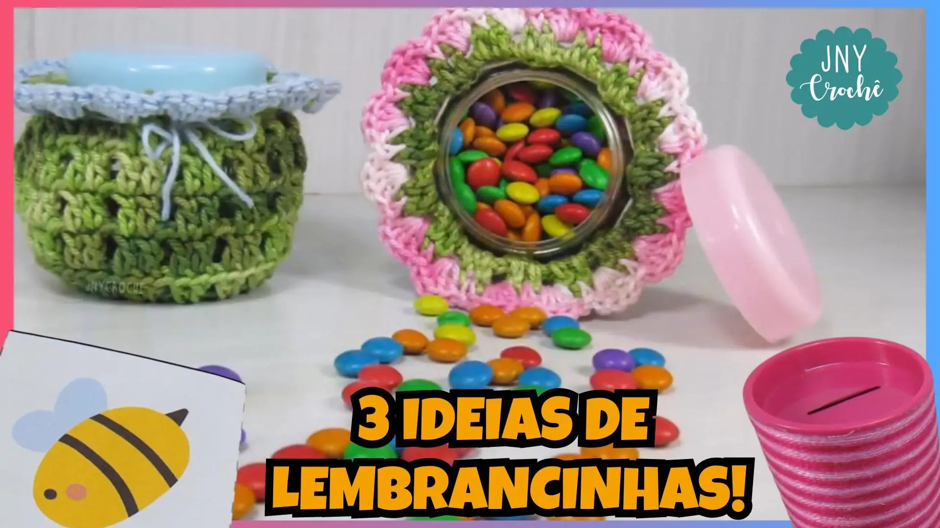 LEMBRANCINHA DE CROCHÊ FÁCIL DE FAZER E MAIS 2 IDEIAS LEGAIS | CROCHÊ SIMPLES E FÁCIL PASSO A PASSO