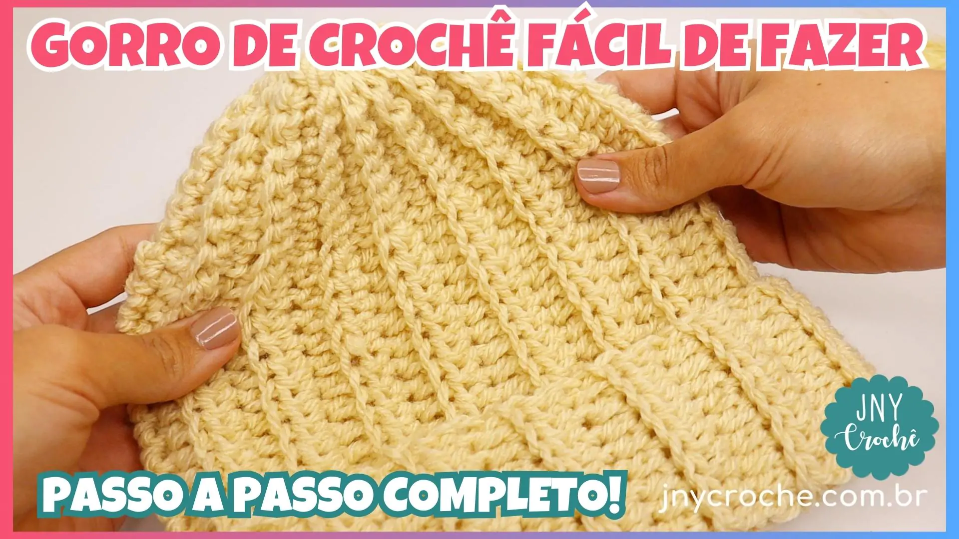 GORRO DE CROCHÊ PASSO A PASSO FEMININO OU MASCULINO | UNISEX