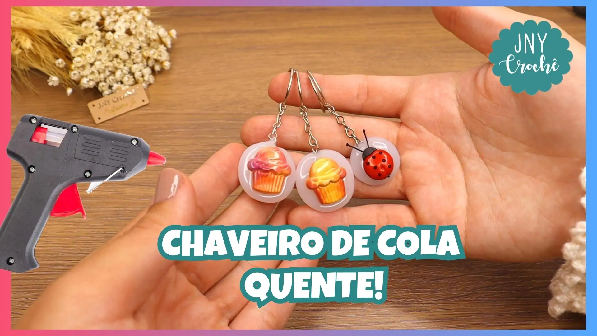 CHAVEIRO DE COLA QUENTE PASSO A PASSO VERSÃO DIFERENTE EM 4 MINUTOS