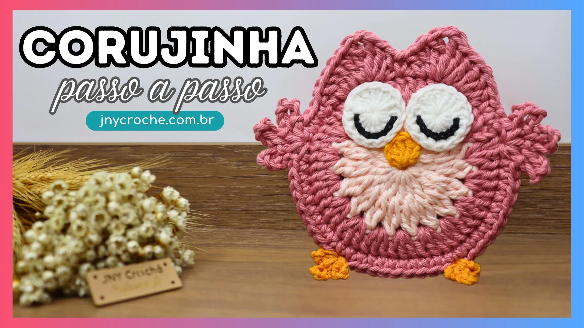 CORUJA DE CROCHÊ PASSO A PASSO | Coruja de crochê COM GRÁFICO EXCLUSIVO!