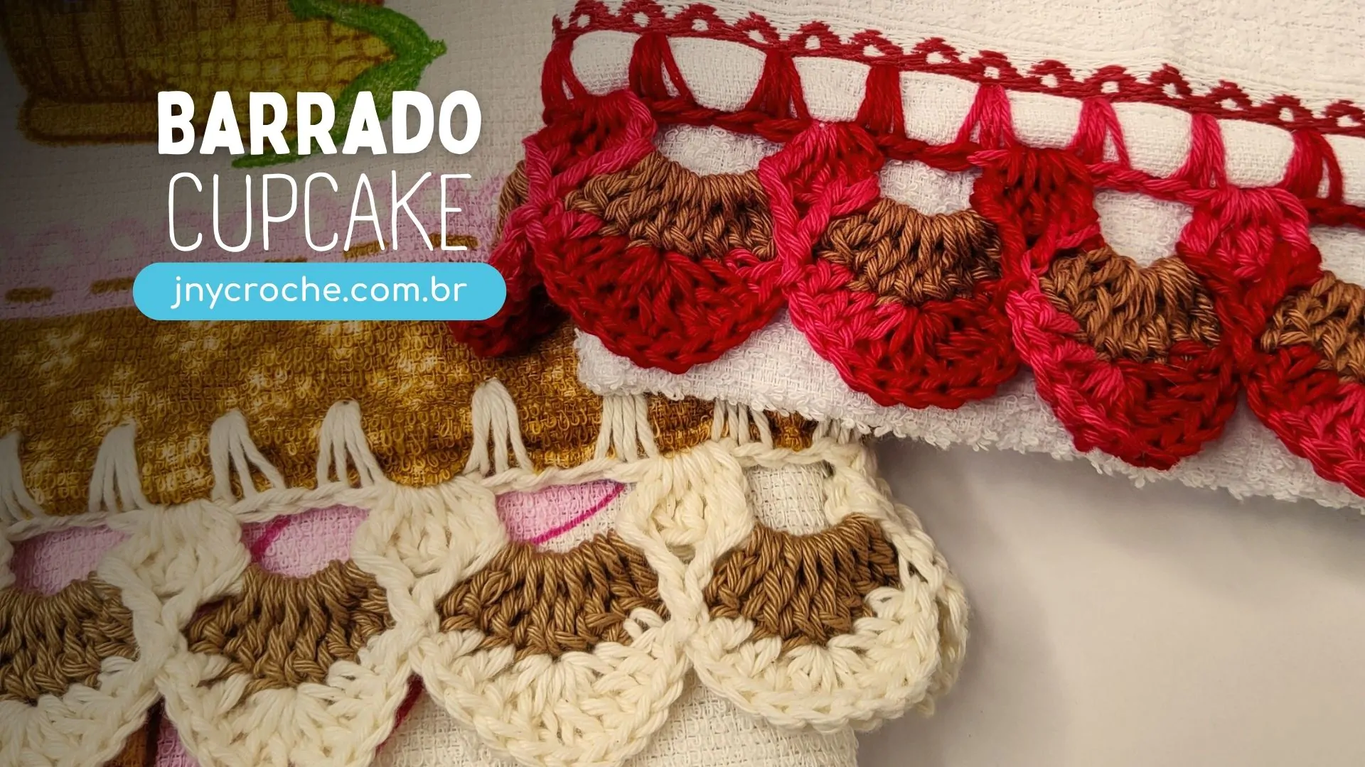 Barrado de Crochê Cupcake | CLUB