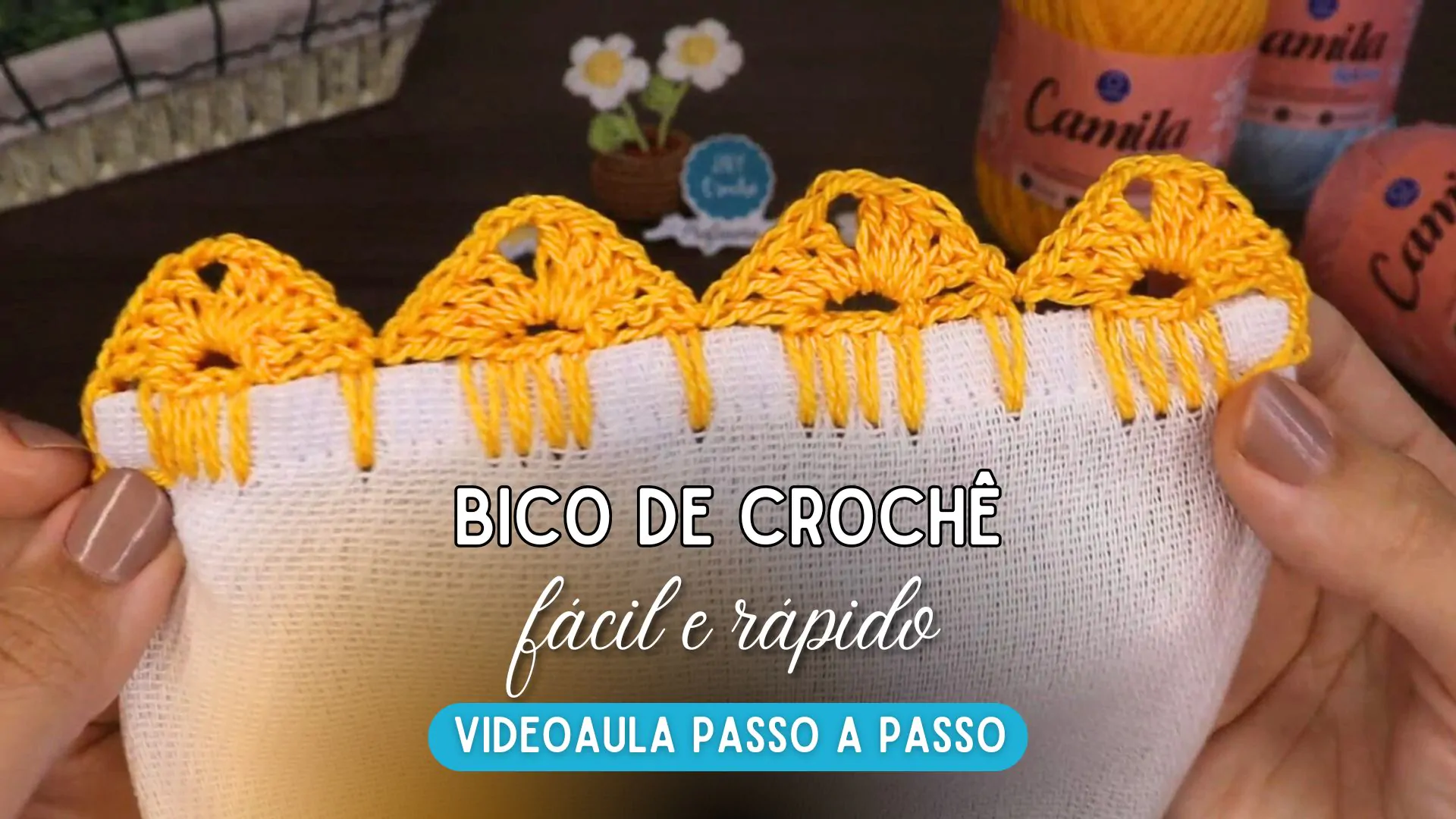 Bico de crochê simples e fácil Carreira Única