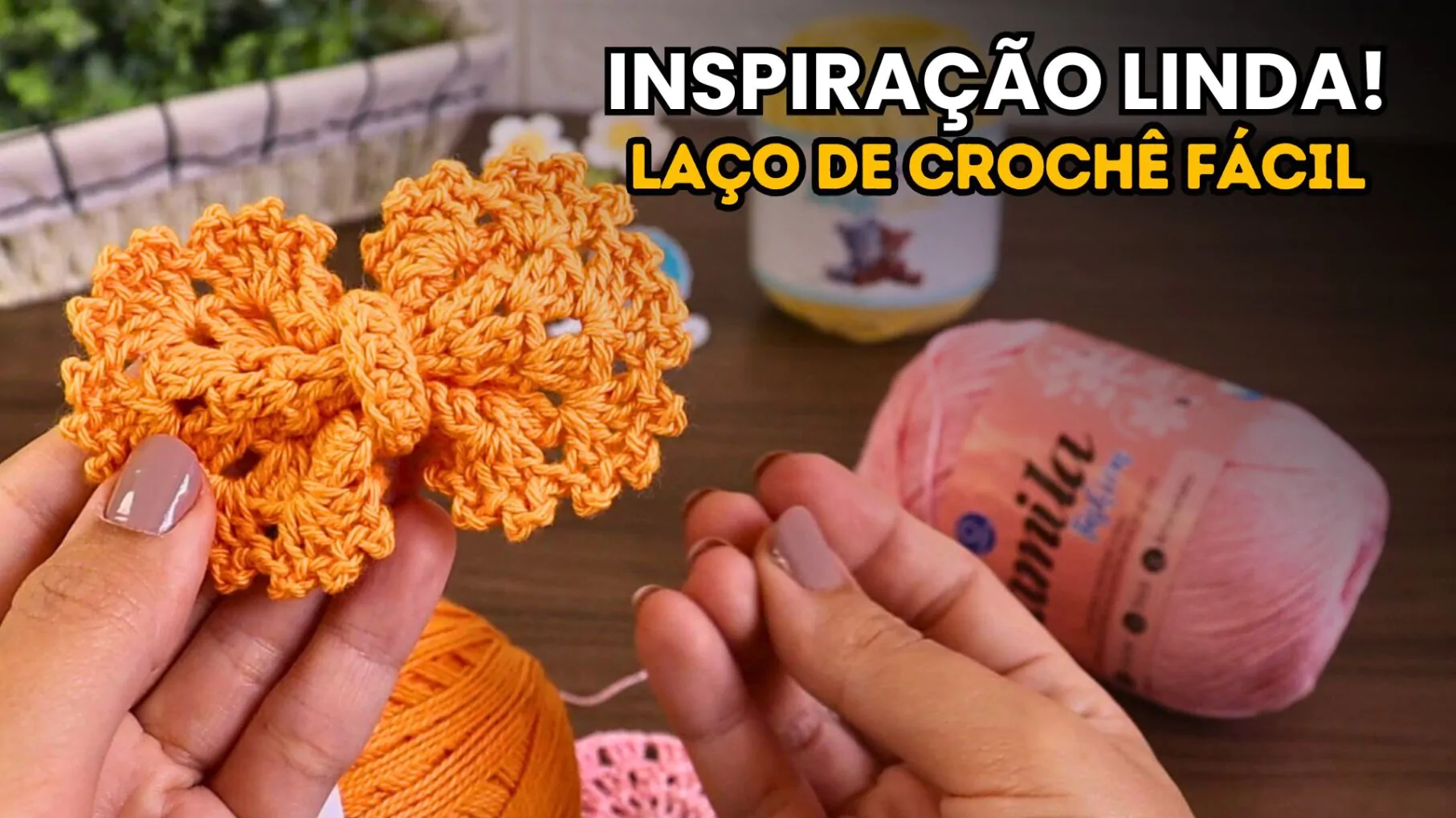 Laço de crochê passo a passo, jnycroche, crochet, Laço como fazer, Laço de cabelo, Laço de cabelo feminino, Laço para cabelo infantil, Laço de cabelo adulto, Laços de cabelo luxo, Laço de cabelo como fazer