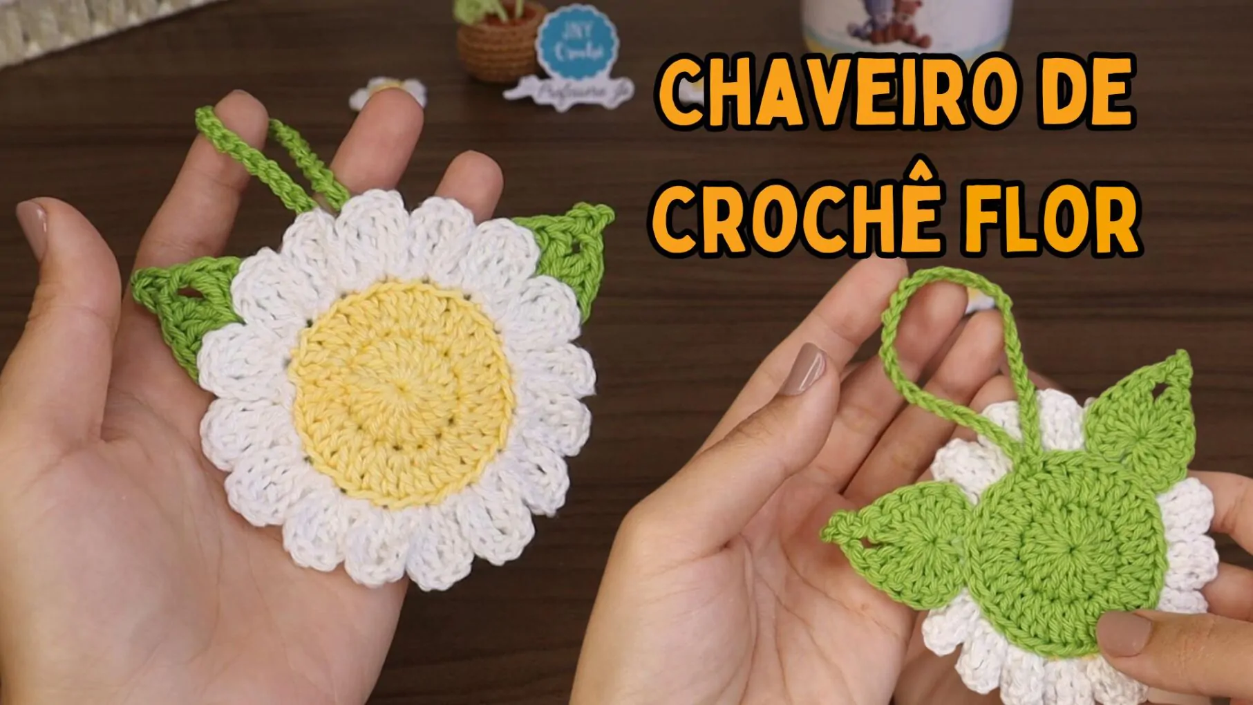 Chaveiro de crochê, Chaveiro de crochê para lembrancinha, Chaveiros de crochê passo a passo, Chaveiro de crochê flor, Flor de crochê, Flor de crochê simples, Flor de crochê passo a passo, Flor de crochê grande e fácil, Flor de crochê fácil e rápido, Flor de crochê para aplicação fácil, Mega flor de crochê,