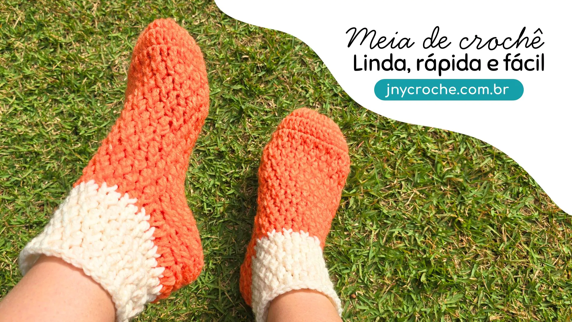 Meia de crochê quentinha! Super linda, rápida e fácil! | CLUB