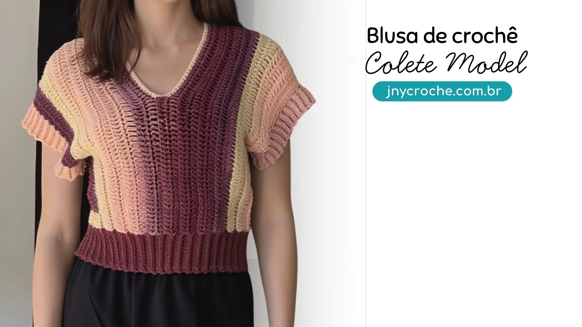 Blusa de crochê Colete Model Super fácil | CLUB