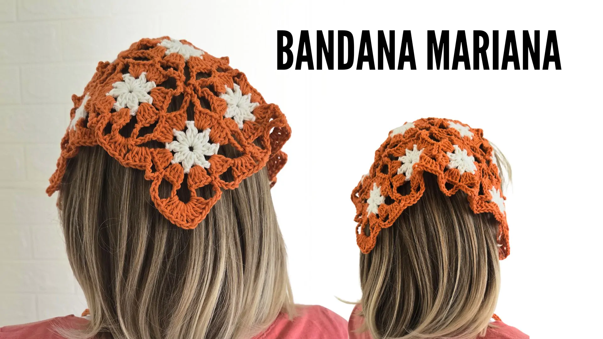 Bandana de crochê para cabelo passo a passo