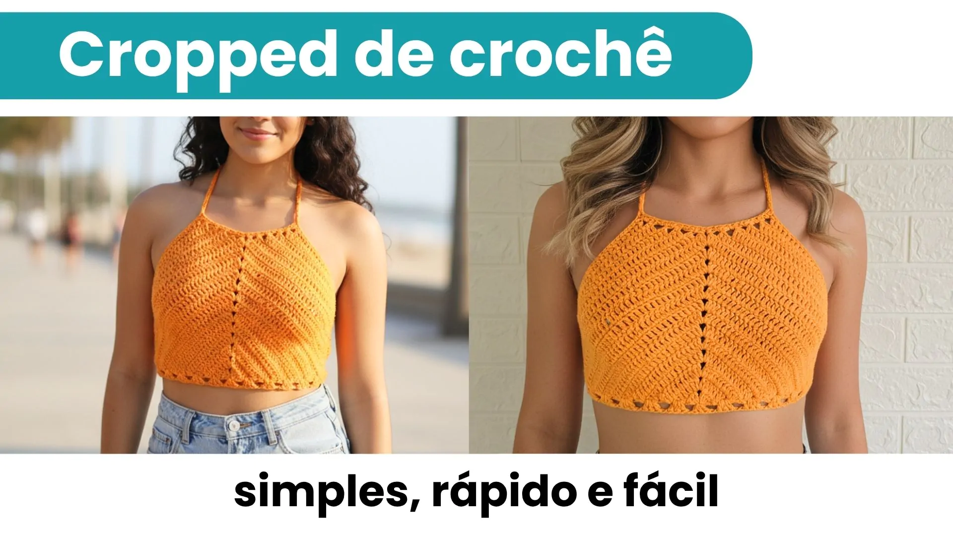 Cropped de crochê fácil e rápido passo a passo perfeito para iniciantes | CLUB