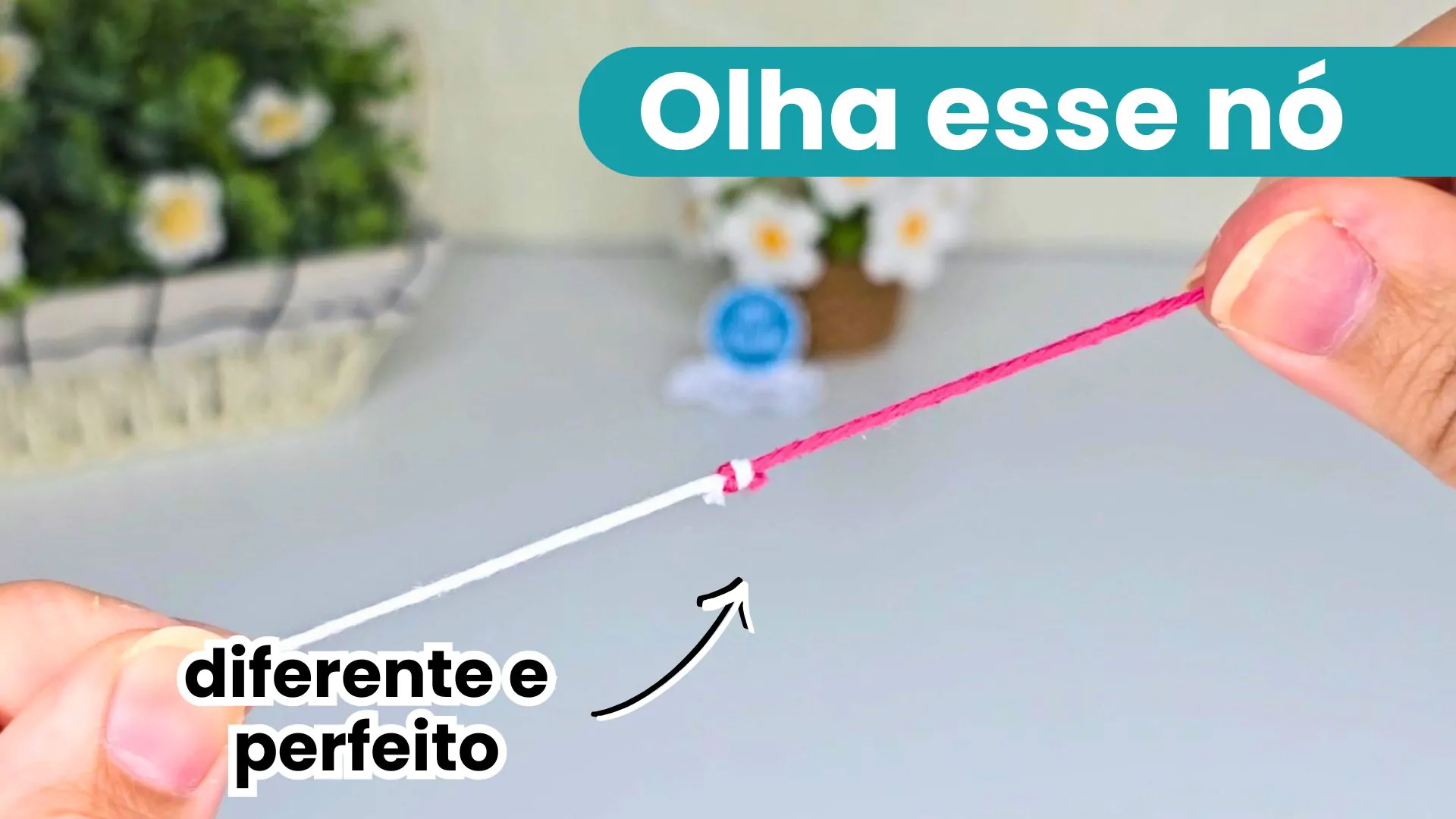 Nó de crochê fácil que não solta jamais