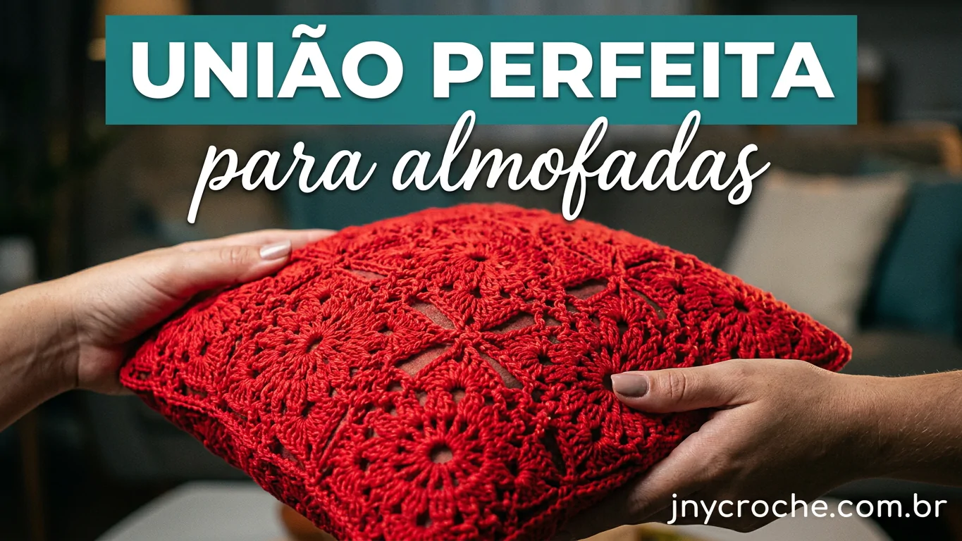 União de square de crochê e quadrado de crochê para almofadas e caminhos de mesa de crochê